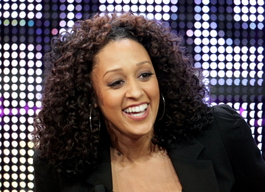 Tia Mowry onstage at the 'The Game' panel at the BET Networks in 2011