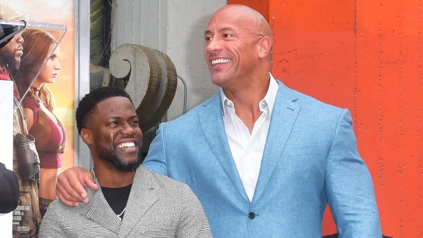 Kevin Hart and Dwayne Johnson.