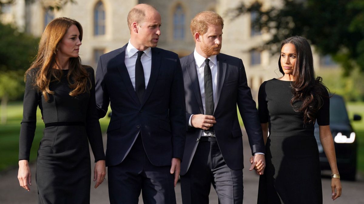 Prince Harry, Meghan Markle, Prince William and Kate Middleton