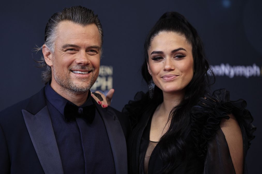 US actor Josh Duhamel (L) and his wife US model Audra Mari