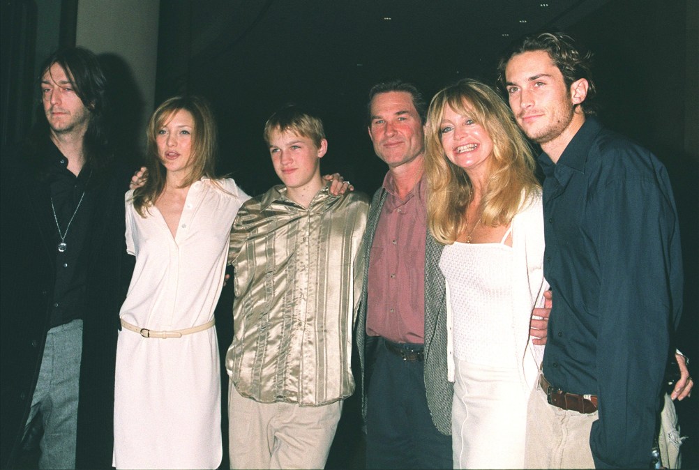 Chris Robinson, Kate Hudson, Wyatt Russell, Kurt Russell, Goldie Hawn and Oliver Hudson