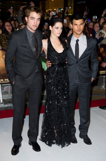 Robert Pattinson, Kristen Stewart and Taylor Lautner