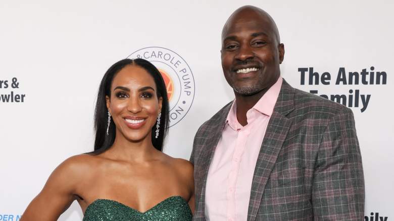 Annemarie Wiley poses with husband Marcellus Wiley at the Harold & Carole Pump Foundation Gala in Beverly Hills.