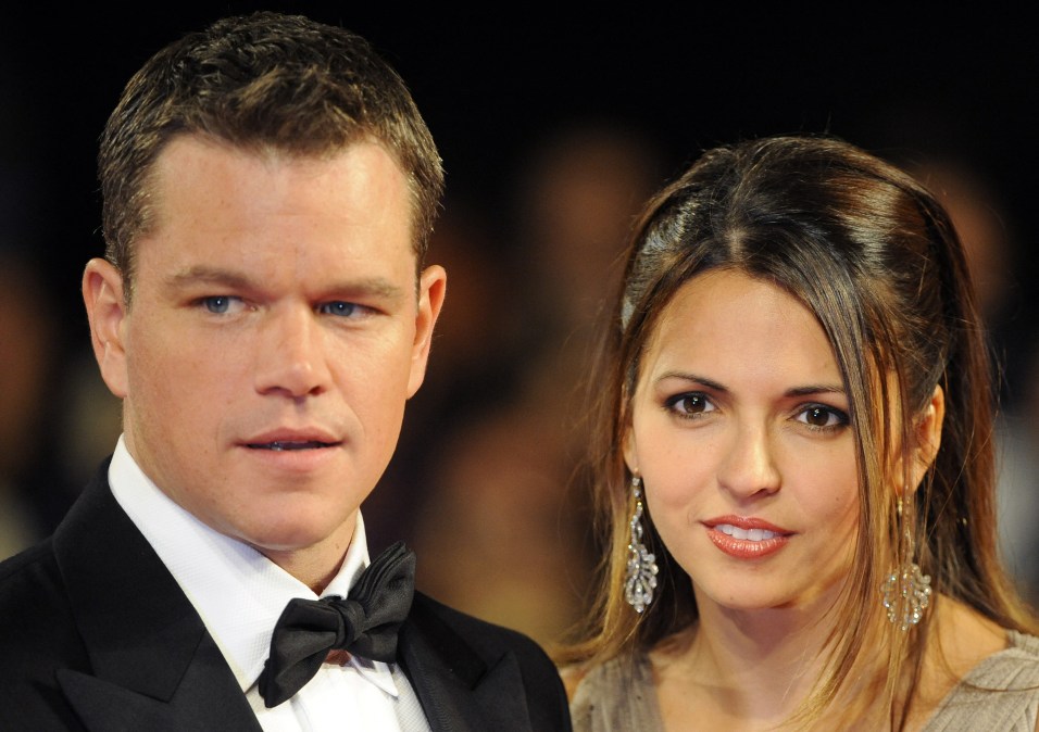 Matt Damon and Luciana Damon in 2009.