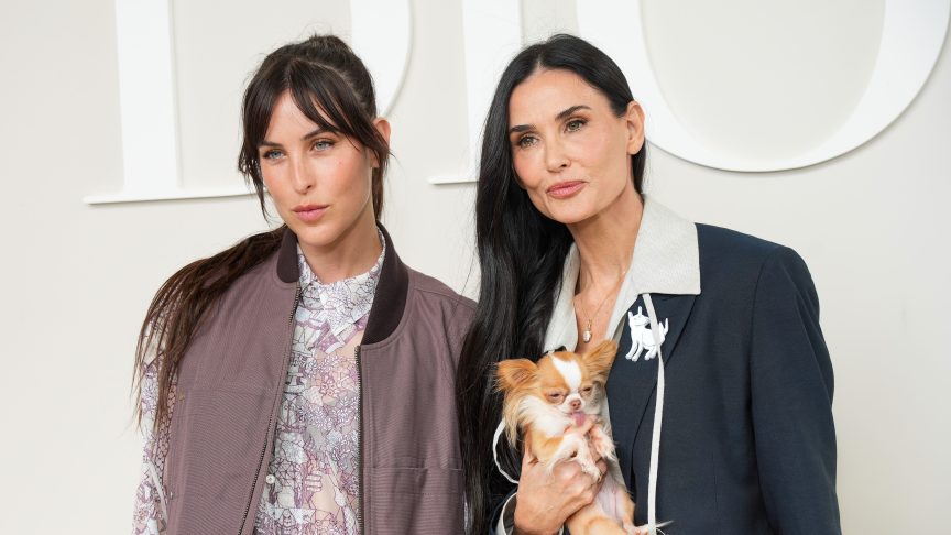 Scout LaRue Willis and Demi Moore.