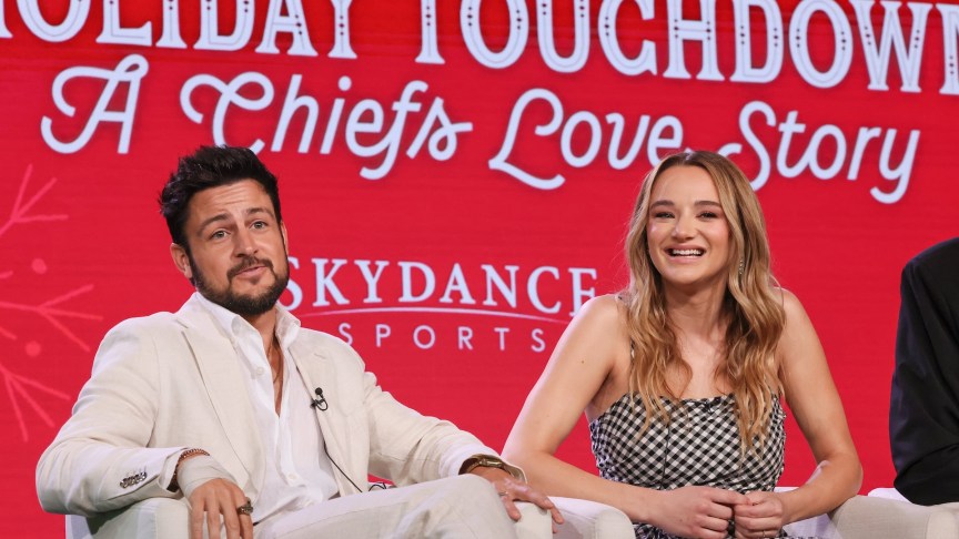 Tyler Hynes and Hunter King at TCA press tour.