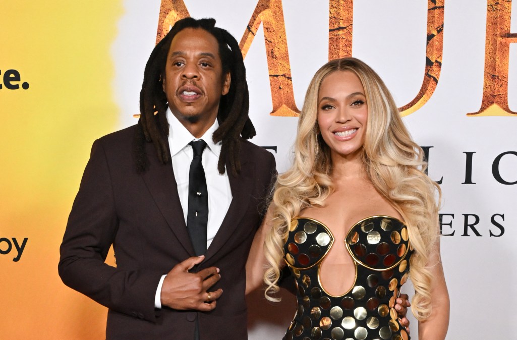 US rapper Jay-Z and US singer-songwriter Beyonce