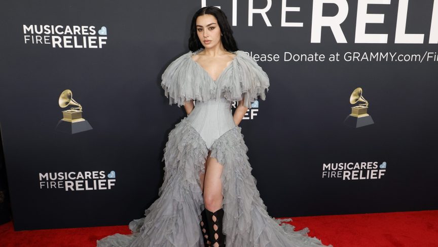 Charlie XCX Grammy Awards red carpet