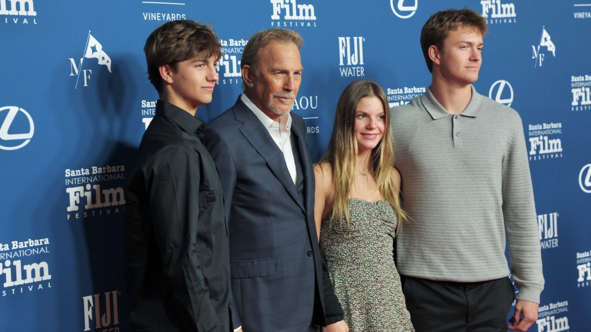 Kevin Costner and his kids