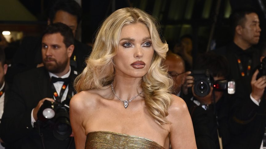 CANNES, FRANCE - MAY 22: Elsa Hosk attends the "Resurrection" (Résurrection) red carpet at the 78th annual Cannes Film Festival at Palais des Festivals on May 22, 2025 in Cannes, France. (Photo by Gareth Cattermole/Getty Images)