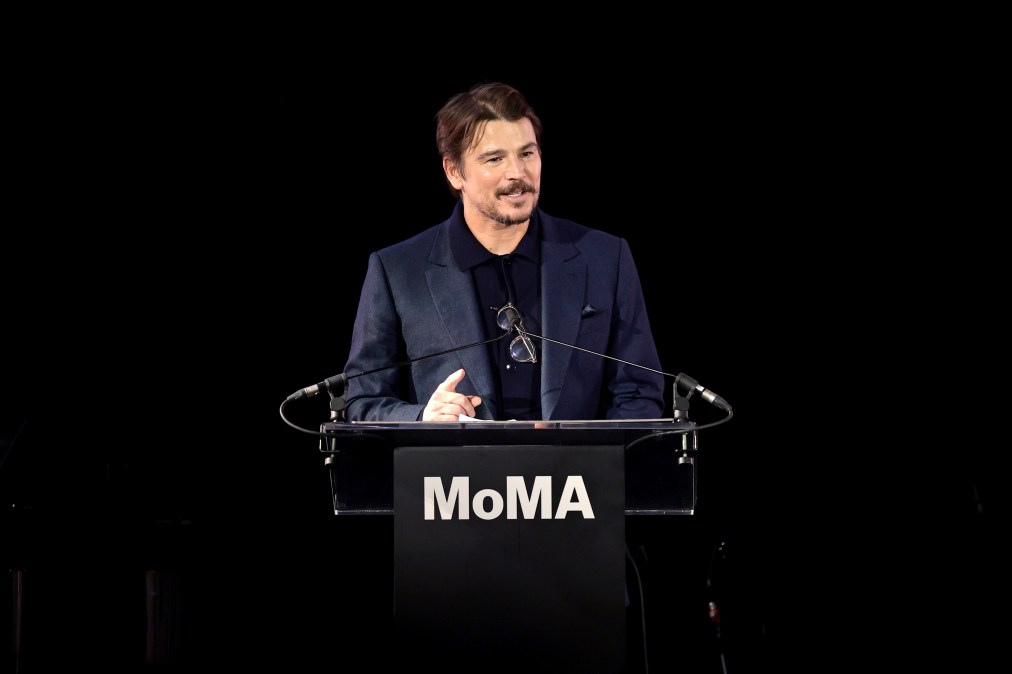 Josh Hartnett speaks onstage during The Museum of Modern Art Film Benefit in 2025
