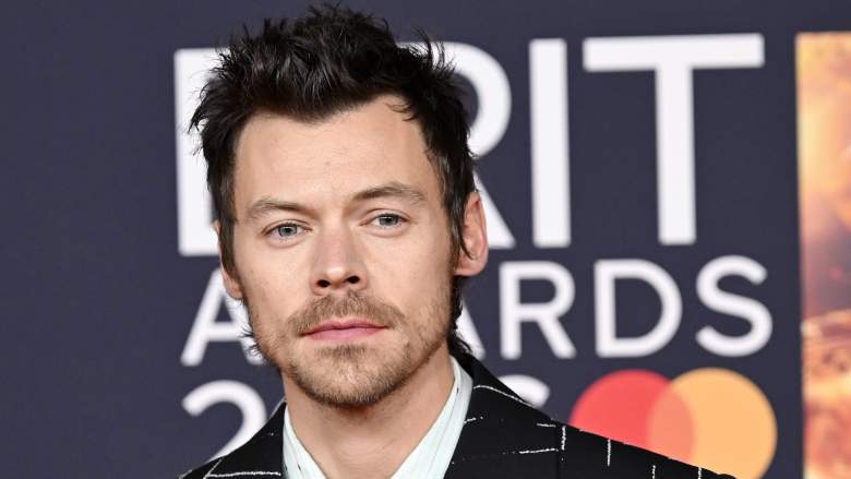 Harry Styles posing for the 2026 Brit Awards.