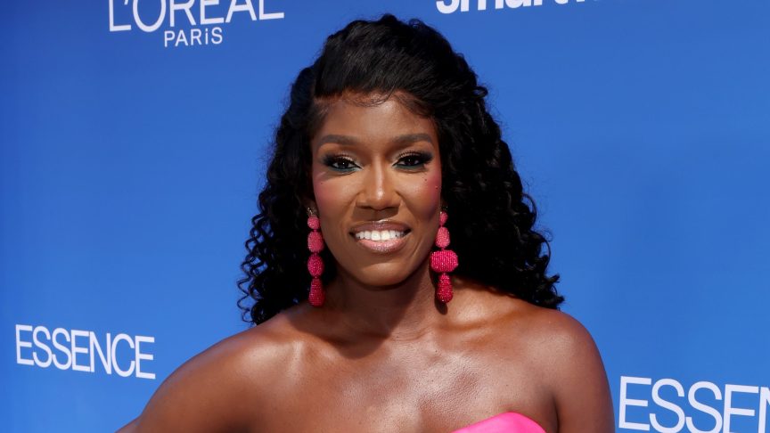 Bozoma Saint John smiles on the red carpet at the 2026 ESSENCE Black Women in Hollywood Awards in Los Angeles.