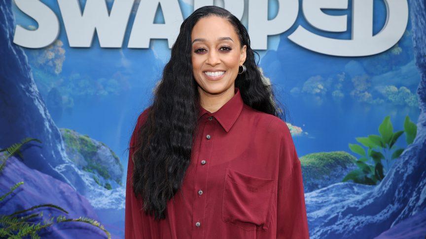Tia Mowry smiling