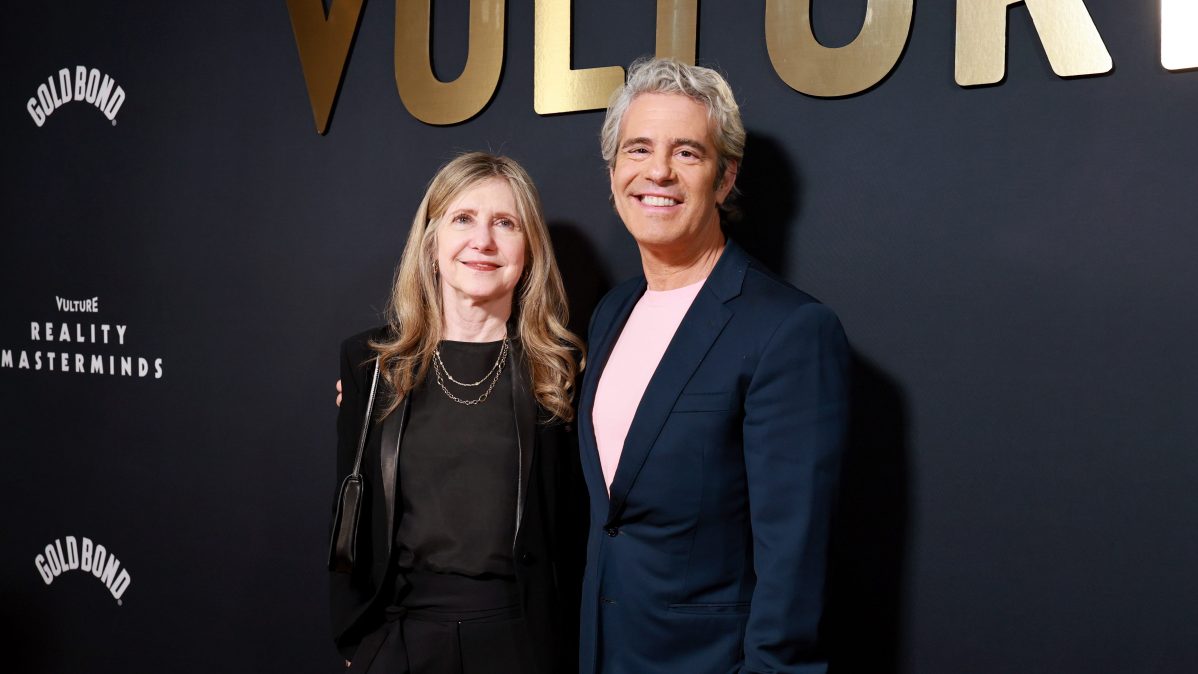 Frances Berwick and Andy Cohen attend the 2026 Vulture Reality Masterminds Celebration at The Lawn Club on May 07, 2026 in New York City.
