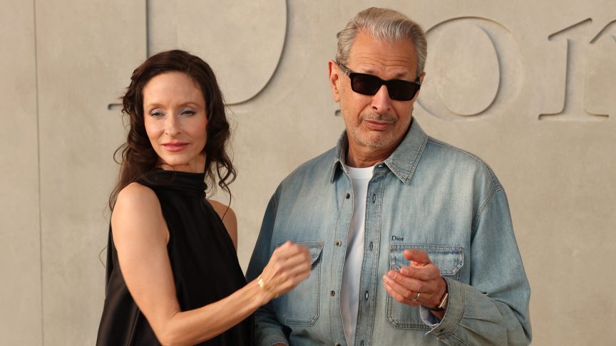 Emilie and Jeff Goldblum.