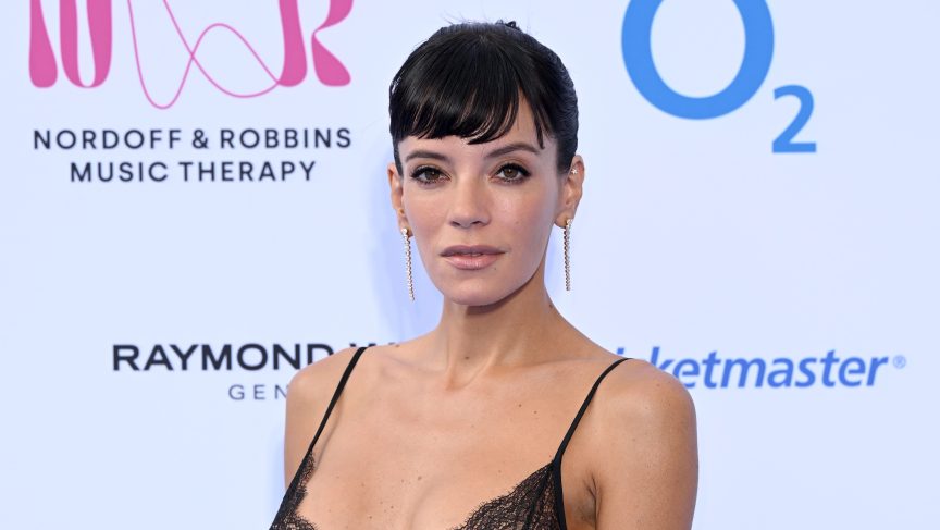 Lily Allen on the red carpet