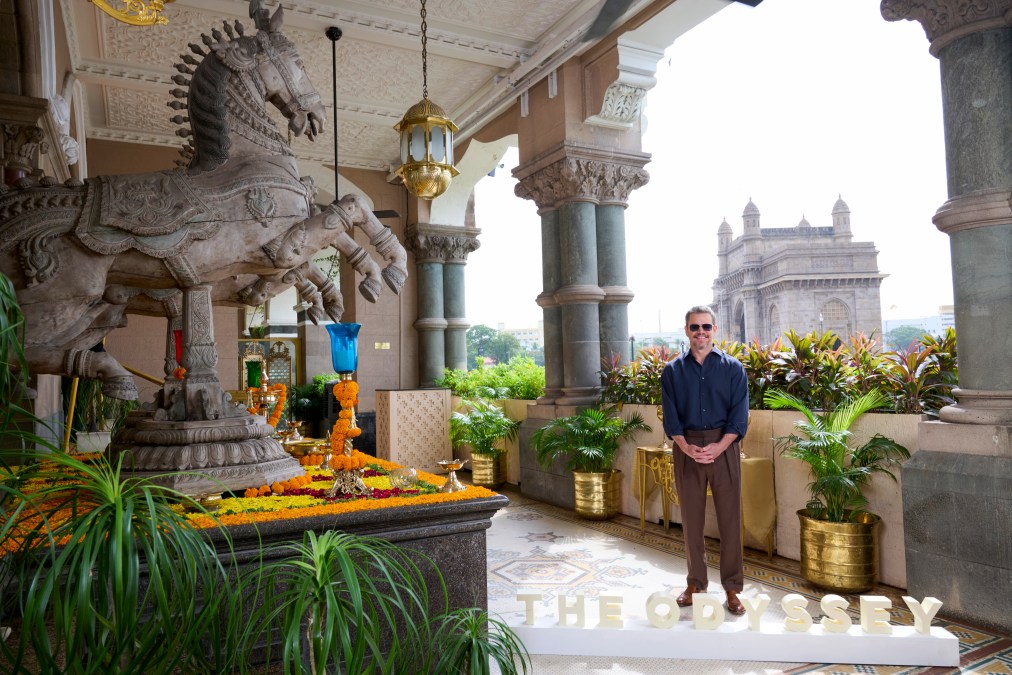 Matt Damon at a photocall for "The Odyssey."