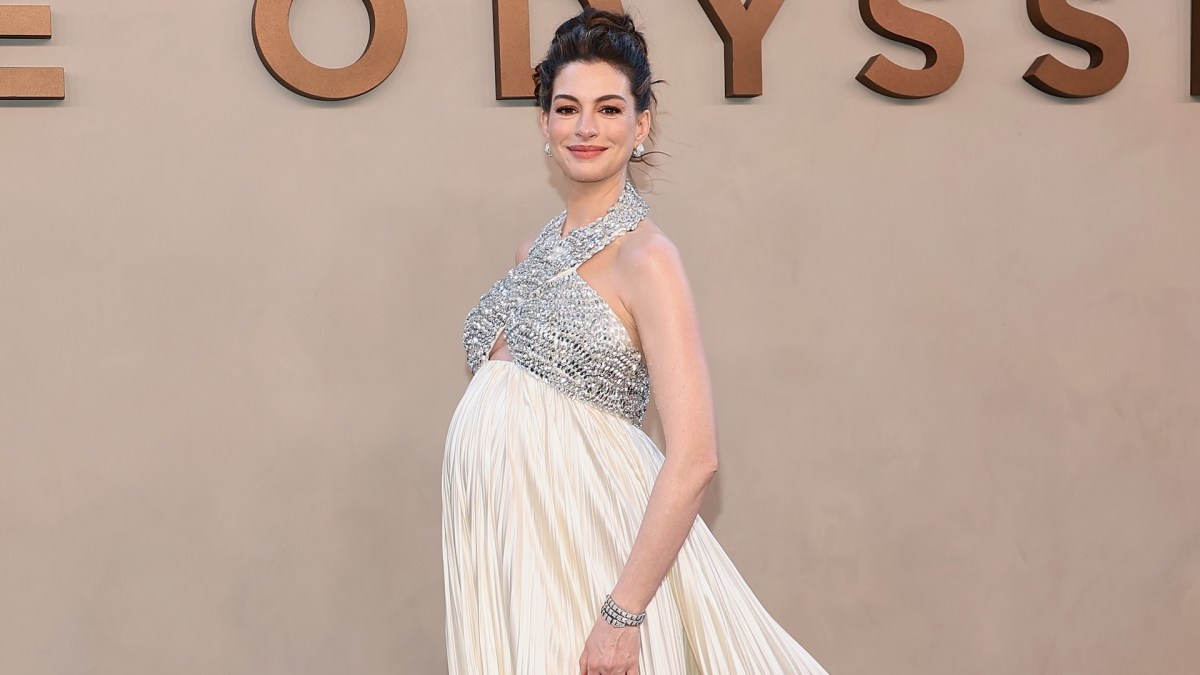 Anne Hathaway at 'The Odyssey' premiere.