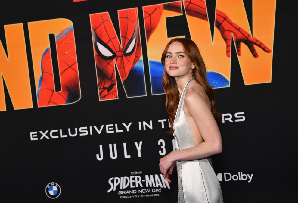 Sadie Sink at the premiere of "Spider-Man: Brand New Day."