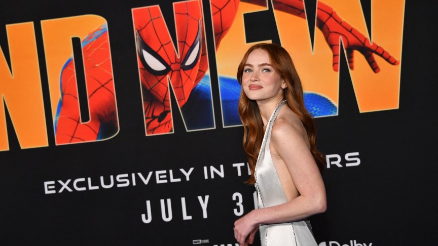 Sadie Sink at premiere of "Spider-Man: Brand New Day"