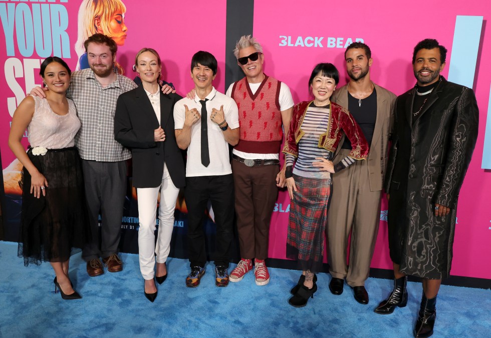 The "I Want Your Sex" cast at the movie's premiere.