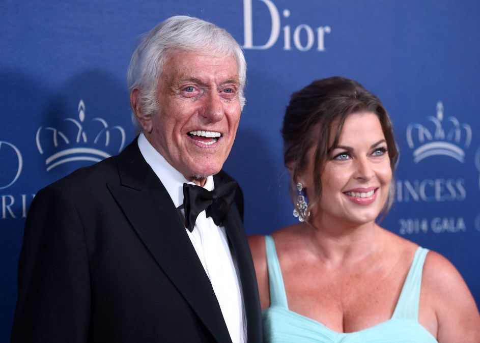 Actor Dick Van Dyke (L) and Arlene Silver 