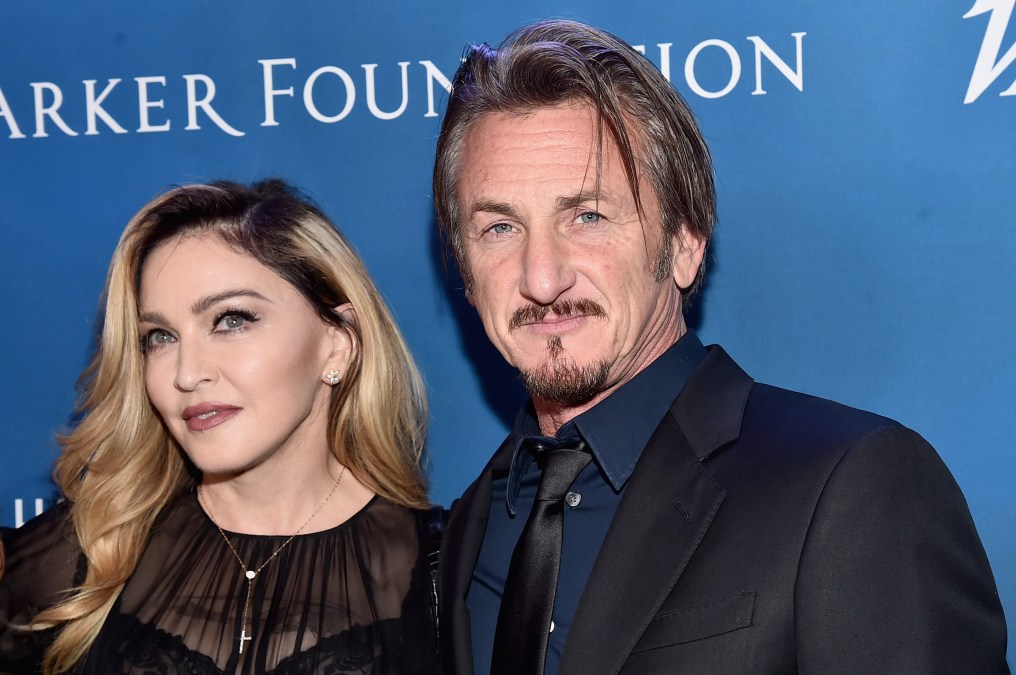 BEVERLY HILLS, CA - JANUARY 09: Musician Madonna (L) and host Sean Penn attend the 5th Annual Sean Penn & Friends HELP HAITI HOME Gala Benefiting J/P Haitian Relief Organization at Montage Hotel on January 9, 2016 in Beverly Hills, California. (Photo by Alberto E. Rodriguez/Getty Images for J/P HRO)