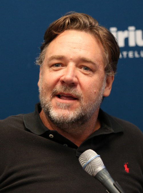 Actor Russell Crowe attends the SiriusXM's 'Town Hall'