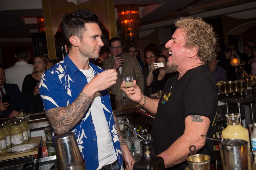 Adam Levine and Sammy Hagar