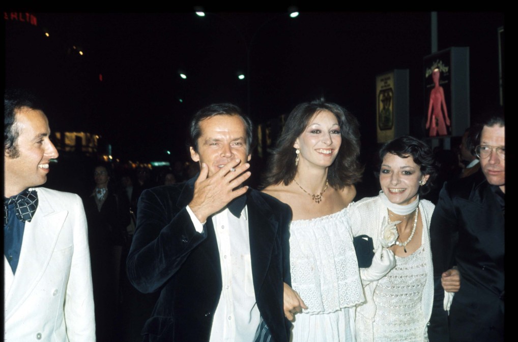 Jack Nicholson and Anjelica Huston in 1974.