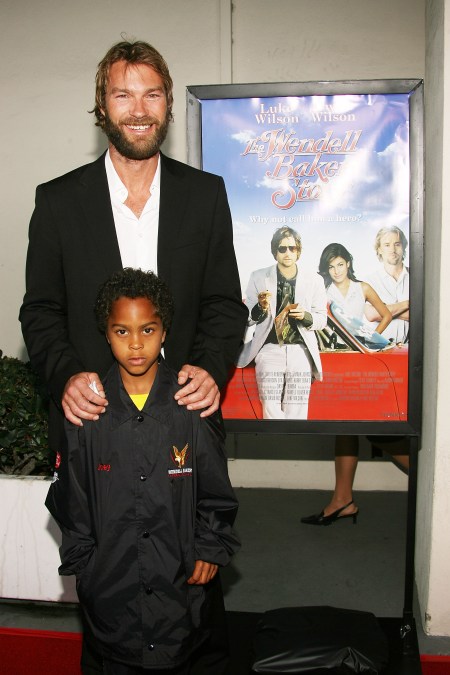 Andrew Wilson and his son, Joey, in 2007