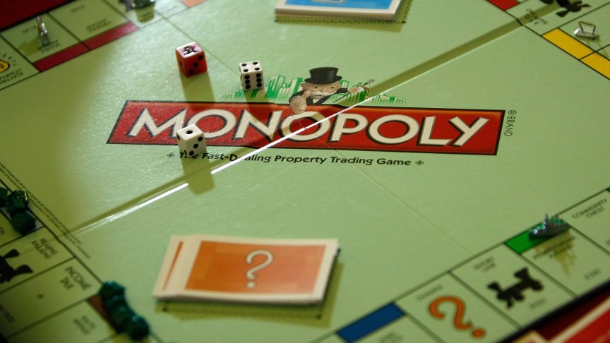Monopoly game board.
