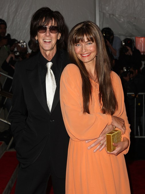 Musician Ric Ocasek and Paulina Porizkova 