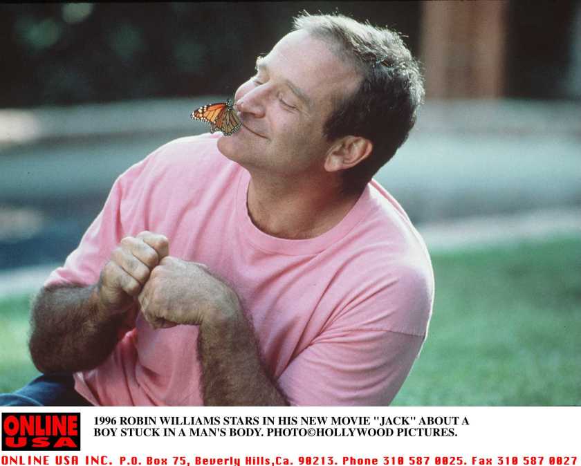 1996 Robin Williams stars in his new movie "Jack"