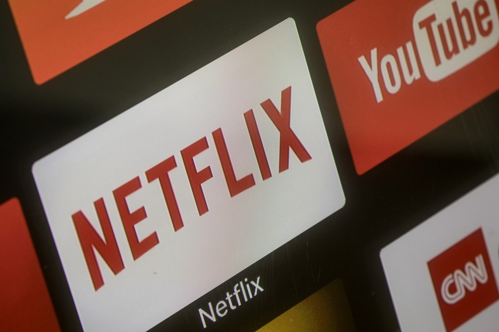 Netflix logo on a computer screen