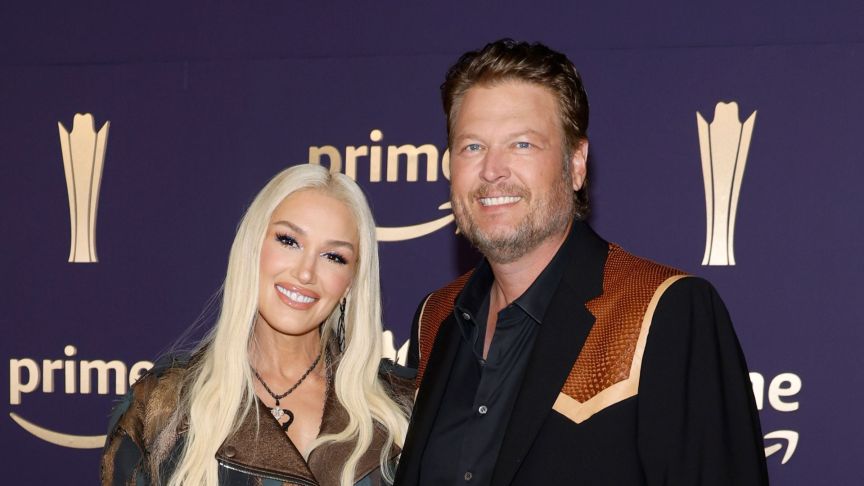 Gwen Stefani and Blake Shelton attend the 59th Academy of Country Music Awards at Omni Frisco Hotel at The Star on May 16, 2024
