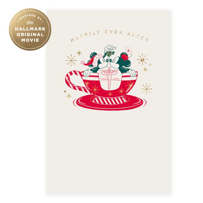 Hallmark + Disney Holiday Ever After Christmas Dreams Romantic Christmas Card