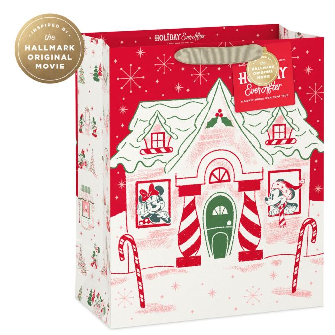 Hallmark + Disney Holiday Ever After Large Christmas Gift Bag