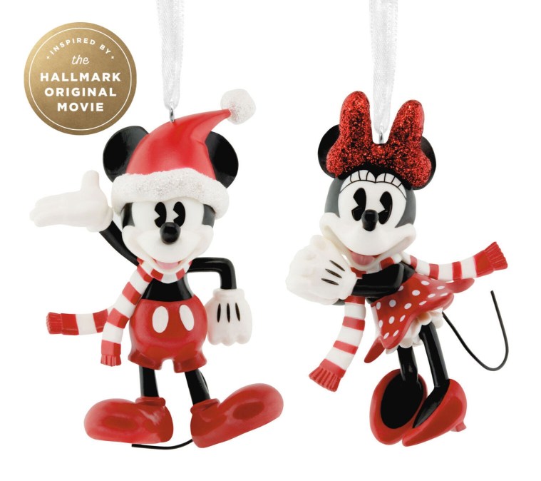 Hallmark + Disney Holiday Ever After Mickey and Minnie Hallmark Ornaments