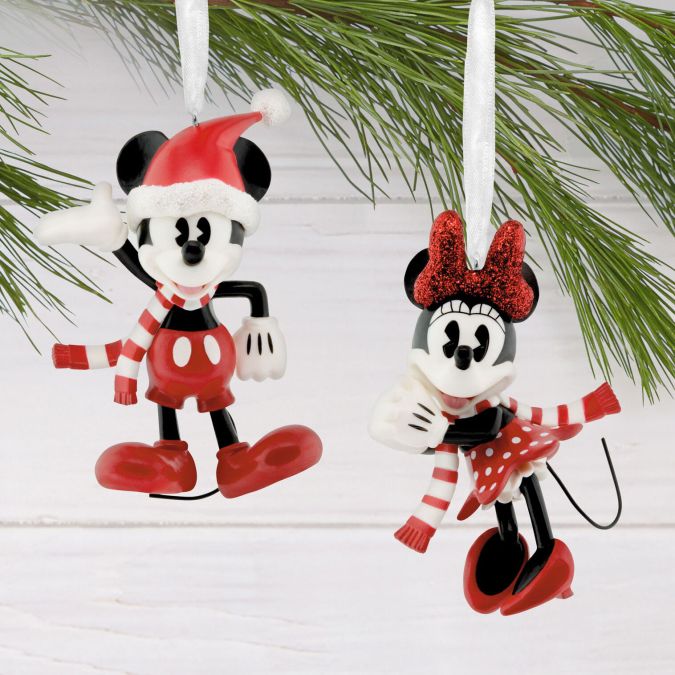 Hallmark + Disney Holiday Ever After Mickey and Minnie Hallmark Ornaments
