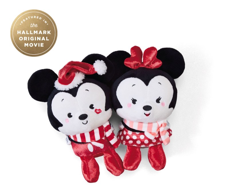 Hallmark + Disney Holiday Ever After Mickey and Minnie Magnetic Plush Pair