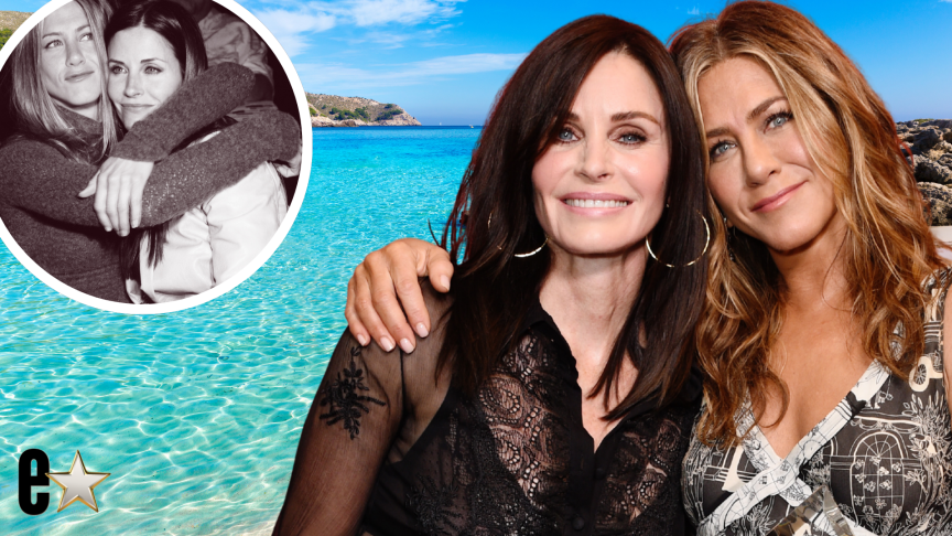 Jennifer Aniston and Courteney Cox's Sunny Getaway in Mallorca