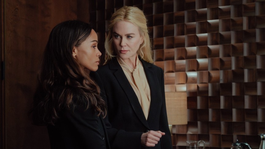 Zoe Saldana and Nicole Kidman in 'Lioness.'