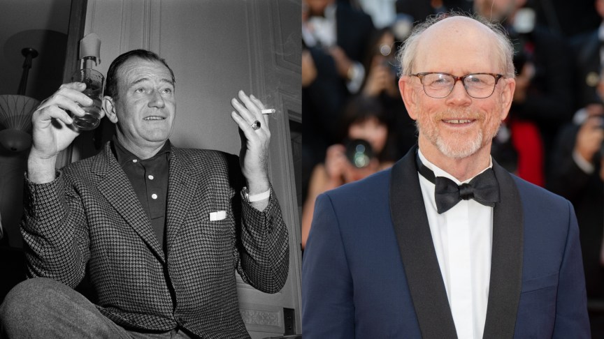 John Wayne and Ron Howard
