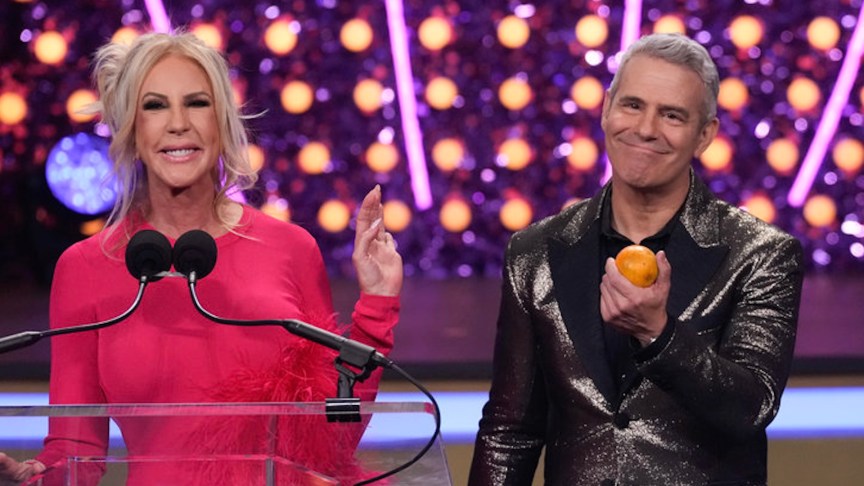 Vickin Gunvalson with Andy Cohen at Bravocon.