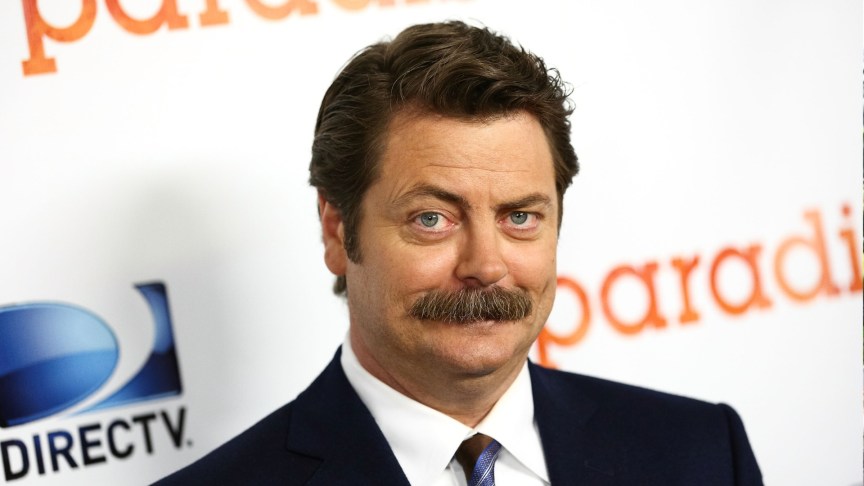 Actor Nick Offerman attends the premiere of DirecTV's 'Paradise' at Mann Chinese 6 on August 6, 2013 in Los Angeles, California