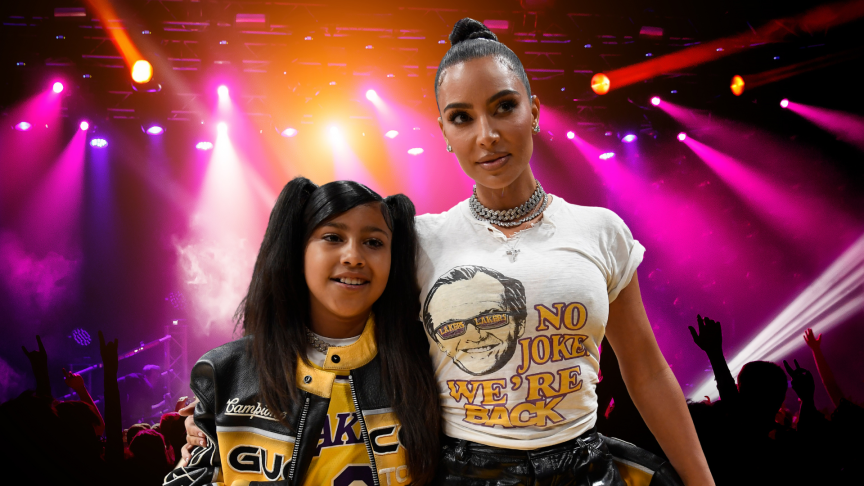 North West and Kim Kardashian