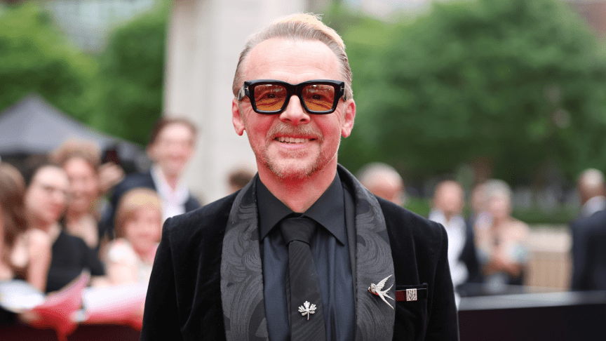 Simon Pegg at Mission Impossible event.