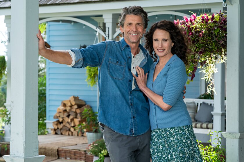 Colton and Del from Hallmark's "The Way Home"